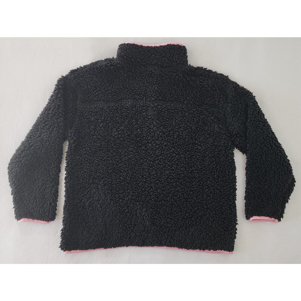 Susan G Komen Sweatshirt Womens Medium Black Sherpa Cozy Pullover Earth Yoga - Picture 4 of 13